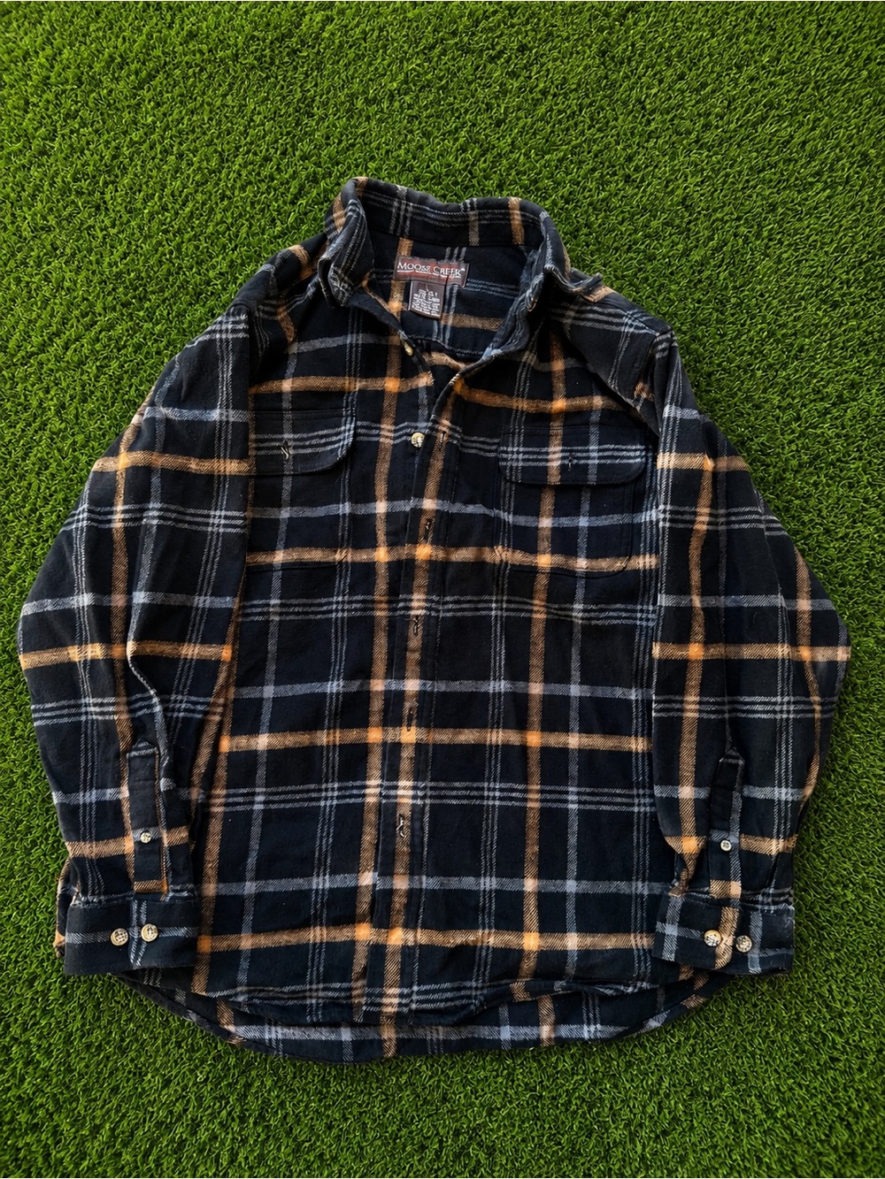Moose Creek Black & Brown Plaid Flannel Jacket
